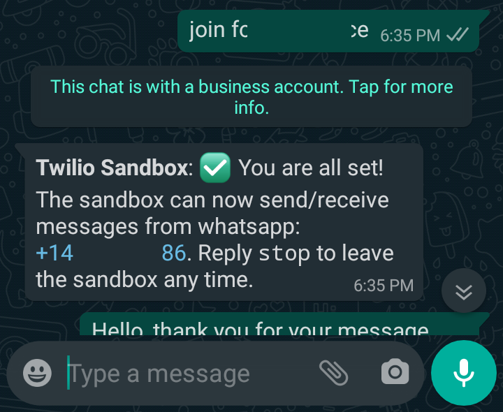 Build a WhatsApp Chatbot with Twilio WhatsApp API using Codeigniter
