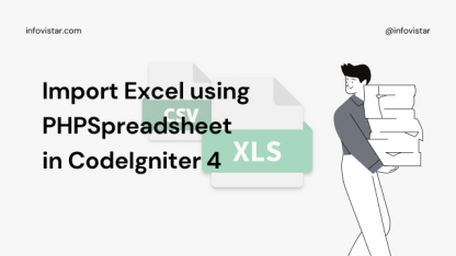 Import Spreadsheet using PHPSpreadsheet library in CodeIgniter 4 using AJAX